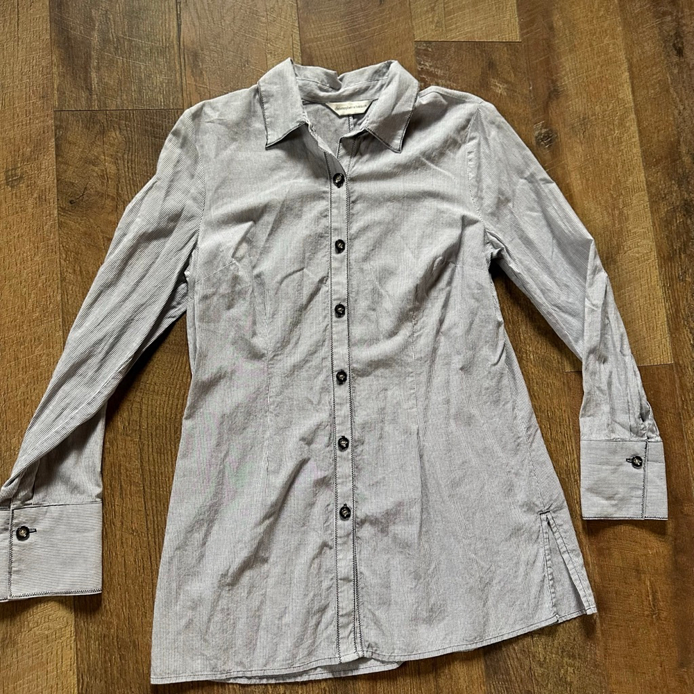 Women's Christopher & Banks Striped Button Down Shirt